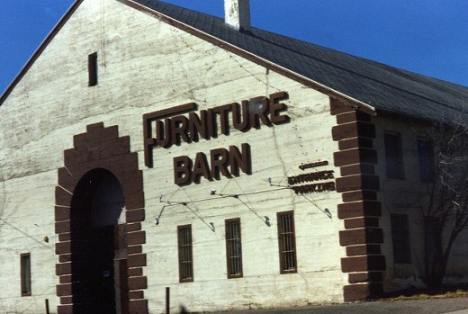 Now housing furniture, it once served as the National Guard Armory.