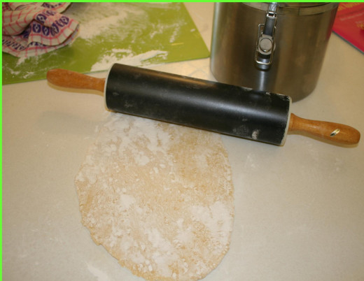 Roll the dough as thin as you can