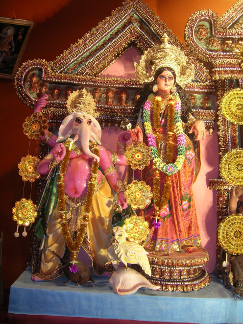 Lord Ganesha and Goddess Lakshmi