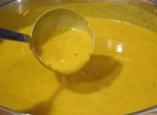 A great first course or lunch or dinner meal--try crimini mushroom & pumpkin soup.