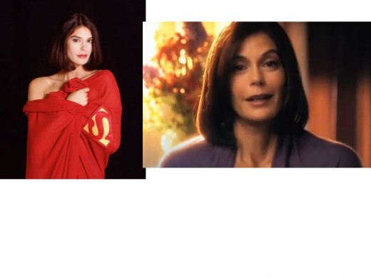 Teri Hatcher as Lois Lane (Lois and Clark) and Ella Lane (Smallville). 