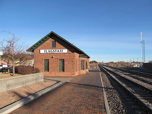 The original Santa Fe train depot.