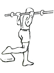 The Bulgarian Split Squat. Can be done with or without weight.