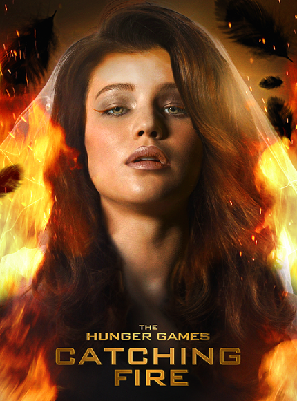 Katniss burns up with desire in her wedding dress