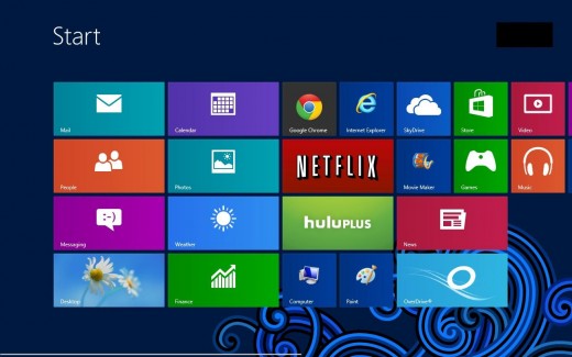 Press the "Ctrl" and "F" keys at the same time while viewing the Windows 8 Start screen to open the Search screen.
