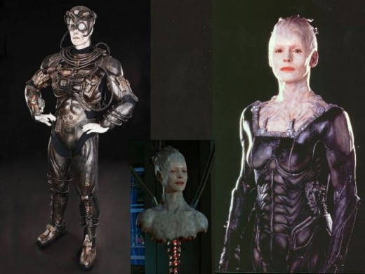 The Borg and Borg Queen (Alice Krige) 