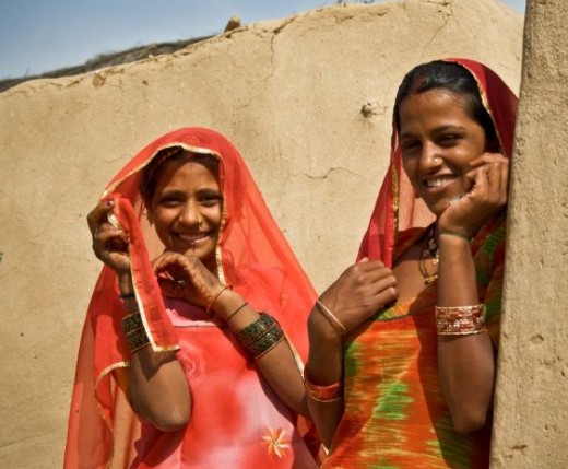 Indian women wearing saree