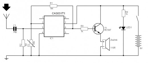 Schematics for the receiver