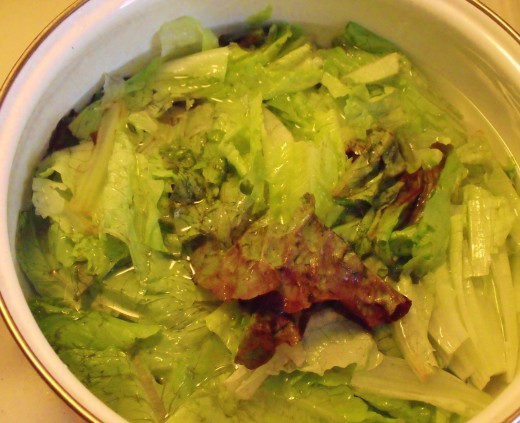 Cooked Red Leaf Lettuce