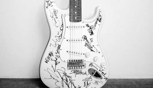 Expensive auction guitar