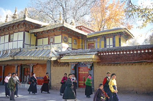 The Nrbulingka- summer residence of the Dala Lamas