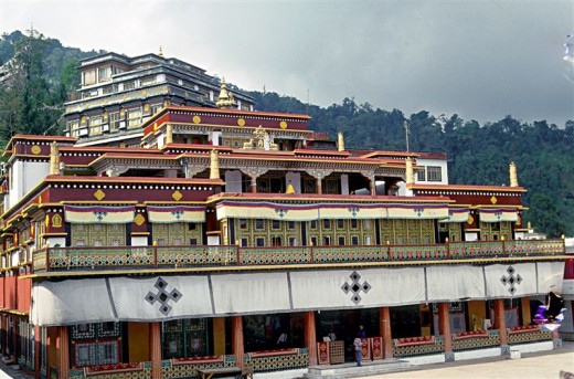 Rumtek Monastery, a replica of Chofuk monastery of central  Tibet