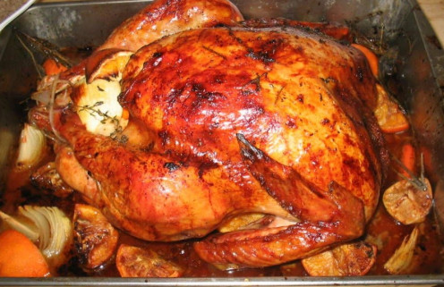 The usual roaster turkey half killed you to make!