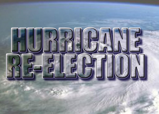 Is this the first time a hurricane ever worked to win a Presidential Election?