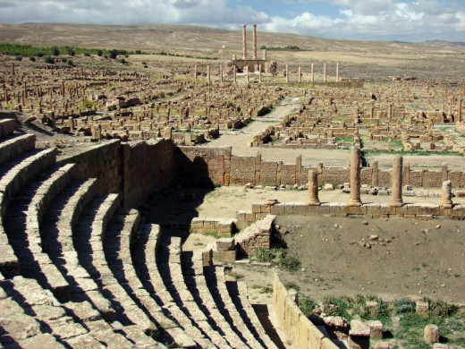 The amphitheatre, Timgad