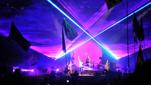 Coldplay at the Glastonbury Festival 2011