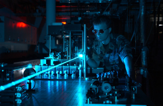 Laser Experiment in an Air Force Lab