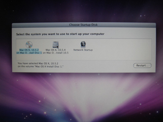 Restart from OSX partition