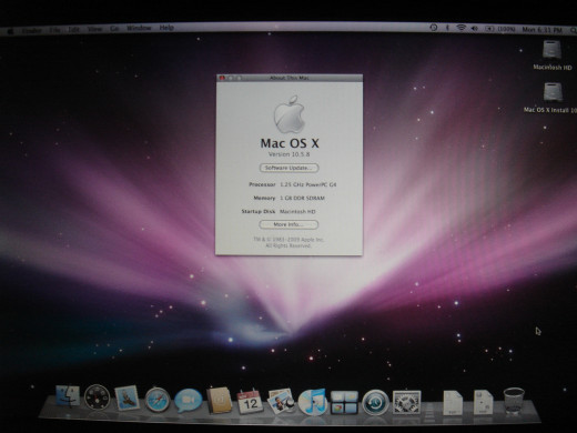 Update OSX to 10.5.8