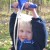 My son enjoying the zip line kit in our own back yard My son enjoying the zip line kit in our own back yard