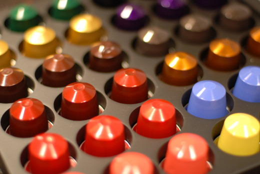 The presentation of the Nespresso Capsules.
