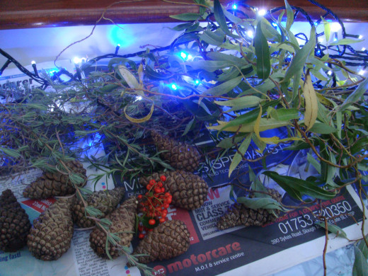 Items needed for your Xmas Wreath