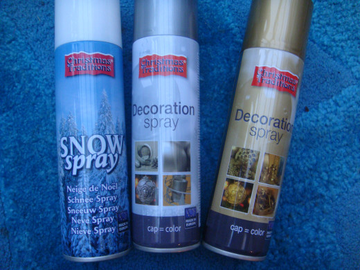 Decorative festive spray