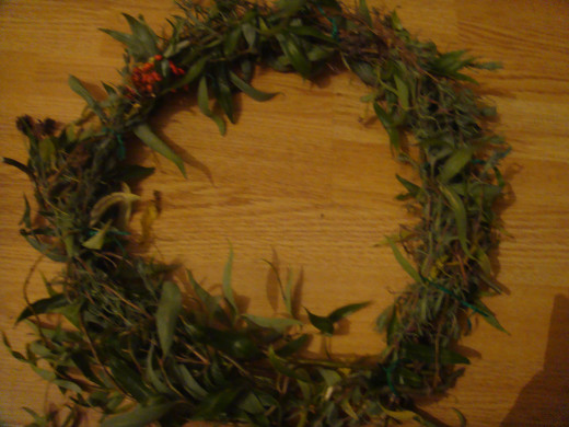 Your wreath will start to take shape