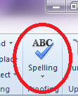 Checking for spelling using Word makes proofreading and editing simple.
