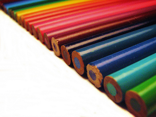 Color Pencils are handy when editing to make marks as you proofread.