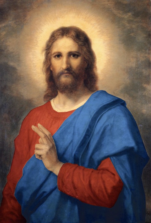 One of Heinrich Hoffmann's portraits of Christ