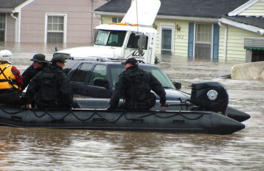 My front yard after a flood in 2010 in Nashville, TN.