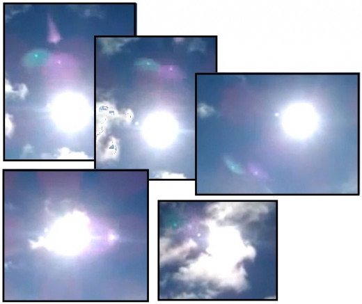 These images are from Wales and clearly show other planet's close to our Sun.