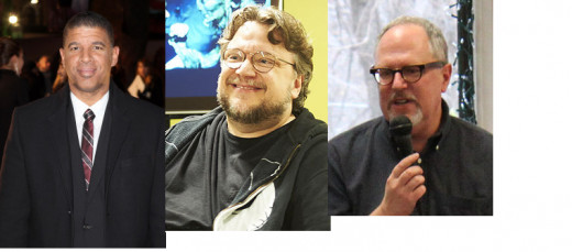 Peter Ramesy, Directer (first to to the left) Guillermo del Toro (middle) Executive Producer William Joyce (last to the right), Story and co-producer 
