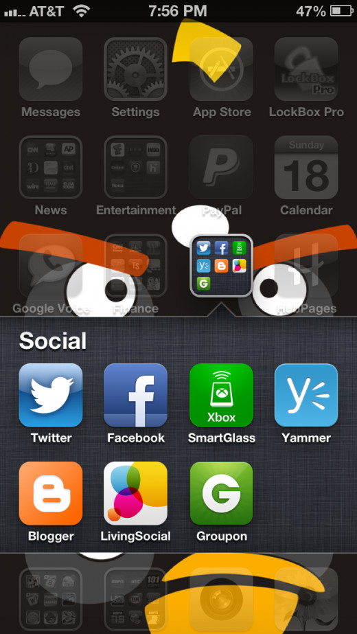 Tap the "Facebook" app to open it.