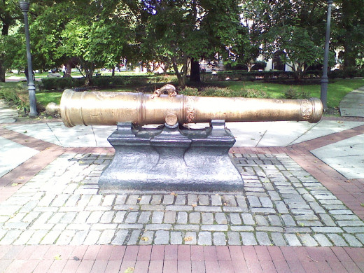 Newly polished Pratt cannon