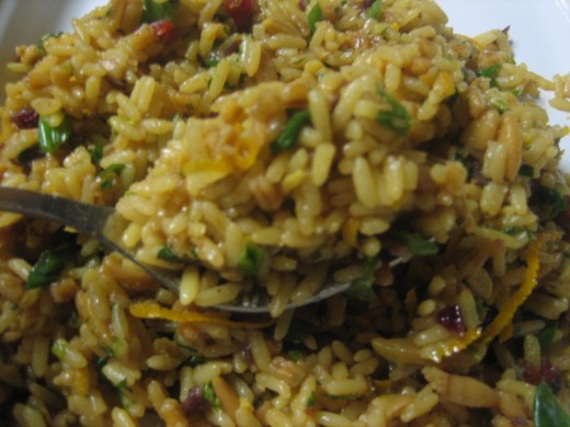 Rosana's Orange Almond Rice Stuffing