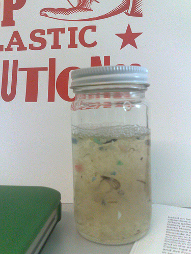 Water sample of the Pacific Plastic Garbage Patch waters.  