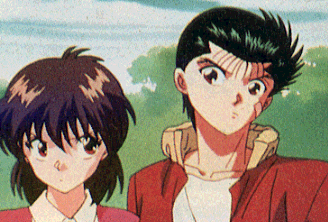 yu yu hakusho yusuke and keiko moments