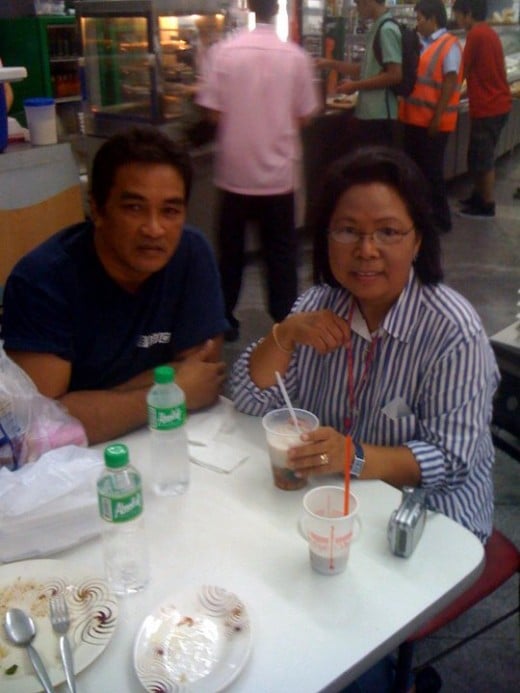 ROGELIO and Me last year 2011 in our first meeting.Lunch in a Manila restaurant.