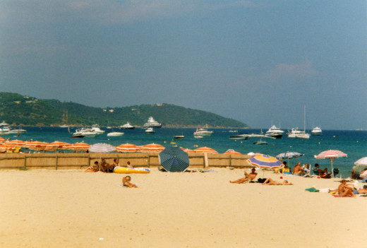 View from the Pampelonne Beach