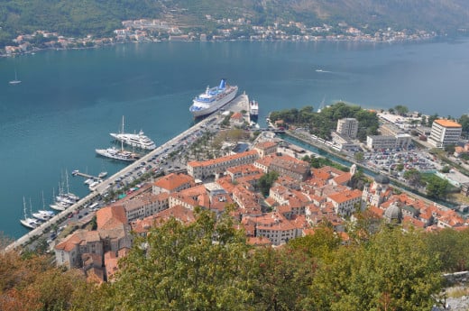 Medieval town and Bay of Kotor