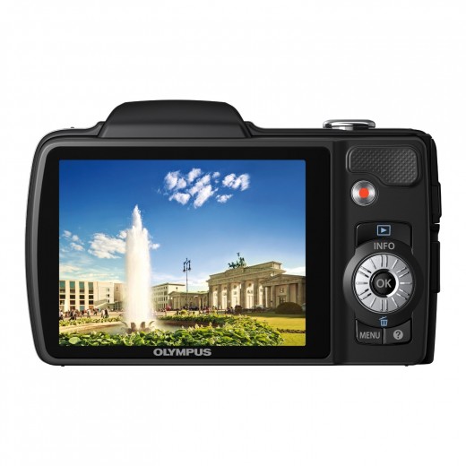 large screen of the Olympus SZ-10 camera