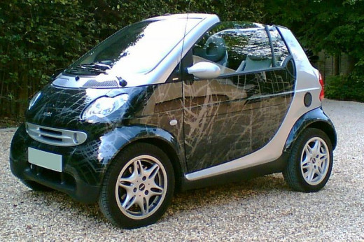 The Smart Fortwo Cabrio, old edition.
