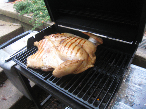 Grilling the Turkey