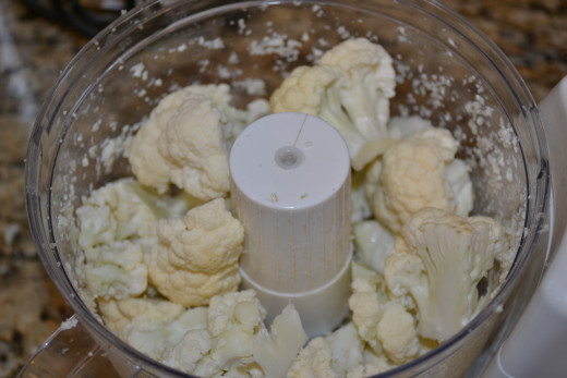 My new favorite dish's key ingredient is chopped cauliflower
