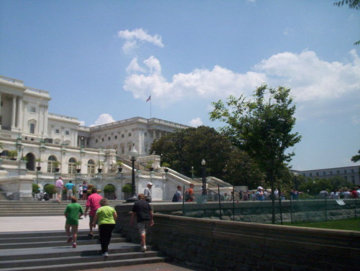 The US Capitol, House of Representatives Side was photographed by CJStumpf on June 9, 2006.