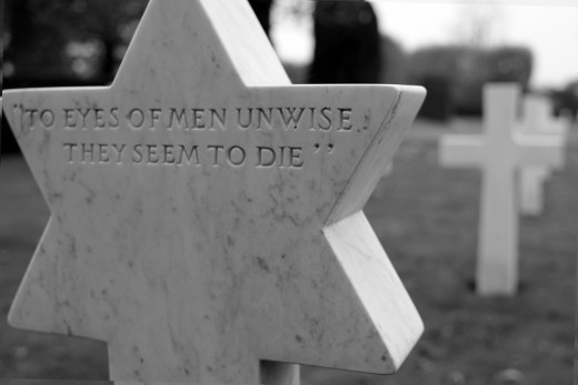 Rear of headstone detail, Flanders Field American Cemetery, Waregem (Belgium)