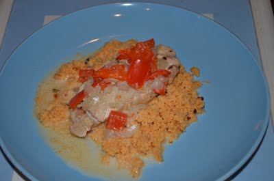 Pork Loin with Sour Cream Sauce and Couscous, mad in the Slow Cooker