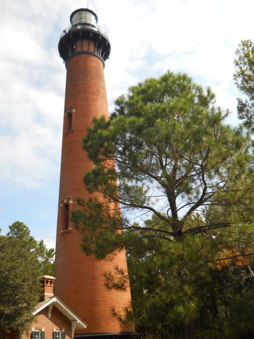 The lighthouse is 162 feet tall and was built in 1875. 